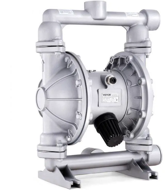 Main image of VEVOR Air Operated Double Diaphragm Pump, 44GPM, Max 115PSI Air Waste Oil Pneumatic Transfer Pump with 2 Extra Diaphragms, 1-1/2 inch Inlet & Outlet Aluminum Alloy Diaphragm Pump for Diesel Grease Oil