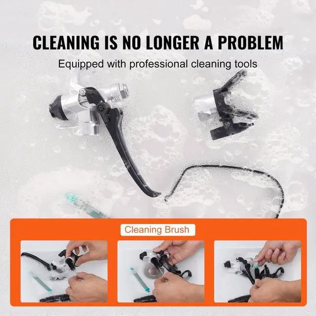 Alt view image 7 of 7 - VEVOR 950W Stand Airless Paint Sprayer, 3000PSI High Efficiency Electric Airless Sprayer, Handheld Paint Sprayers for Home Interior and Exterior Furniture and Fences, Fine And Even Painting Effect