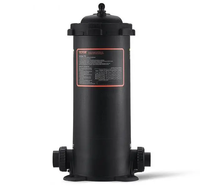 Main image of VEVOR Cartridge Pool Filter, 50Sq. Ft Filter Area Inground Pool Filter, Above Ground Swimming Pool Filtration Filter System with Upgrade Filter &Leak-proof Casing, for Hot Tubs, Spa, Inflatable Pool