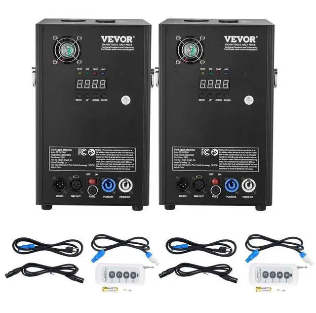 Main image of VEVOR  Cold Spark Firework Machinex2 700W 6.6-16.4ft Stage DJ Wedding Event Party