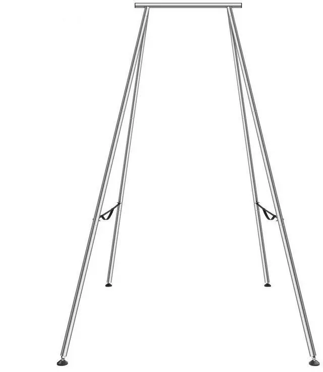 Main image of VEVOR Aerial Yoga Frame, 9.67 ft Height Yoga Swing Stand, Max 551.15 lbs Load Chrome-Plated Steel Pipe Inversion Yoga Swing Stand Yoga Rig Yoga Sling Inversion Equipment for Indoor Outdoor Aerial Yoga