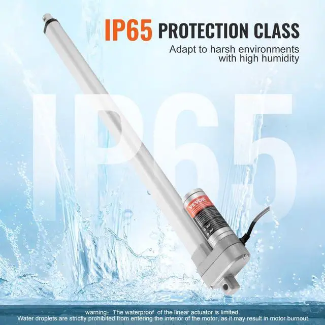 Alt view image 4 of 7 - VEVOR Linear Actuator 12V, 20 Inch Waterproof IP65 Linear Actuator, 660lbs/3000N 0.19"/s Linear Motion Actuator with Mounting Bracket