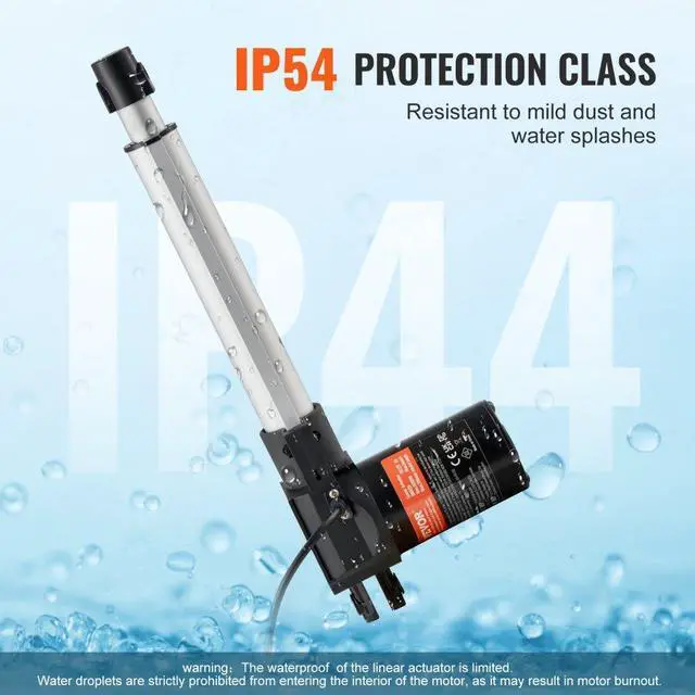 Alt view image 4 of 7 - VEVOR Linear Actuator 12V 8Inch Heavy Duty 1320lbs/6000N 0.19"/s IP44 Protection