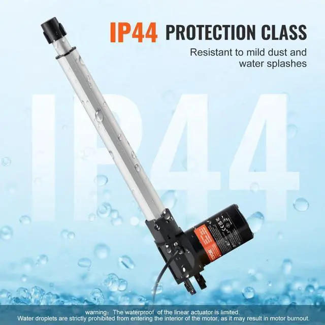 Alt view image 4 of 7 - VEVOR Linear Actuator 12V, 12 Inch Heavy Duty 1320lbs/6000N Linear Actuator, 0.19"/s Linear Motion Actuator with Mounting Bracket & IP44 Protection for Electric Door Industrial Machinery Vessels Cargo