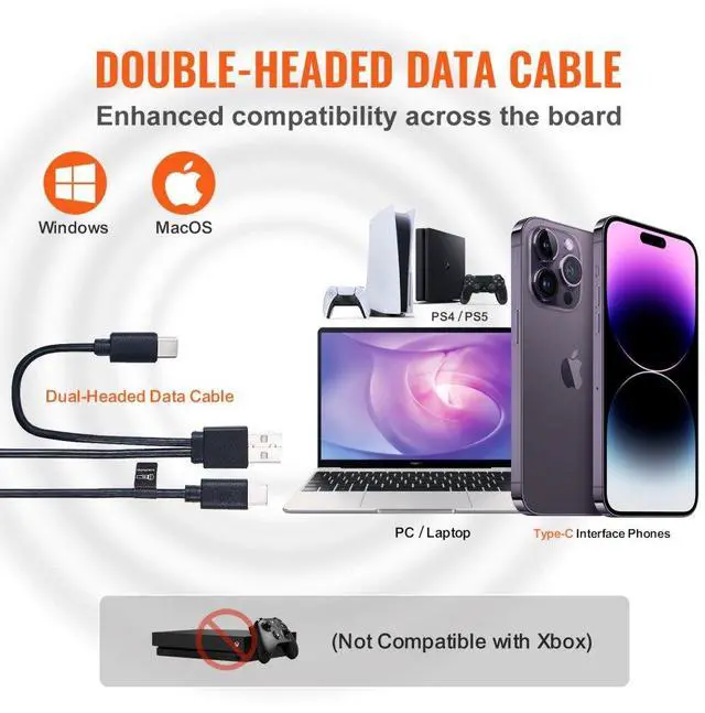 Alt view image 4 of 7 - VEVOR USB Microphone, 192kHz/24-bit, Professional Condenser Microphone Kit, with Boom Arm Stand Pop Filter Shock Mount Mute Button Headphones Jack, for Podcast Recording Video Gaming Singing Streaming