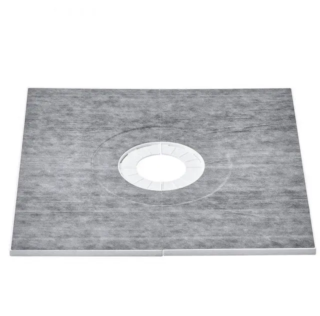 Main image of VEVOR Shower Curb Kit, 36"x36" Shower Pan Kit with 6.3" Central Drain, Lightweight EPS Shower Installation Kits with 2 Waterproof Cloths, Shower Pan Slope Sticks Fit for Bathroom