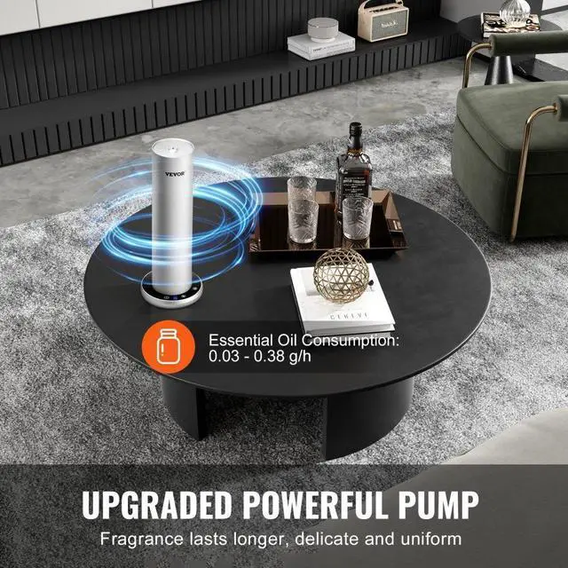 Alt view image 4 of 14 - VEVOR Scent Air Machine for Home, 120ml Bluetooth Smart Cold Air Diffuser, 1000sq.ft Waterless Essential Oil Scent Air Diffuser, Floor Standing Aromatherapy Machine for Spa, Yoga, Home, Office, Hotel