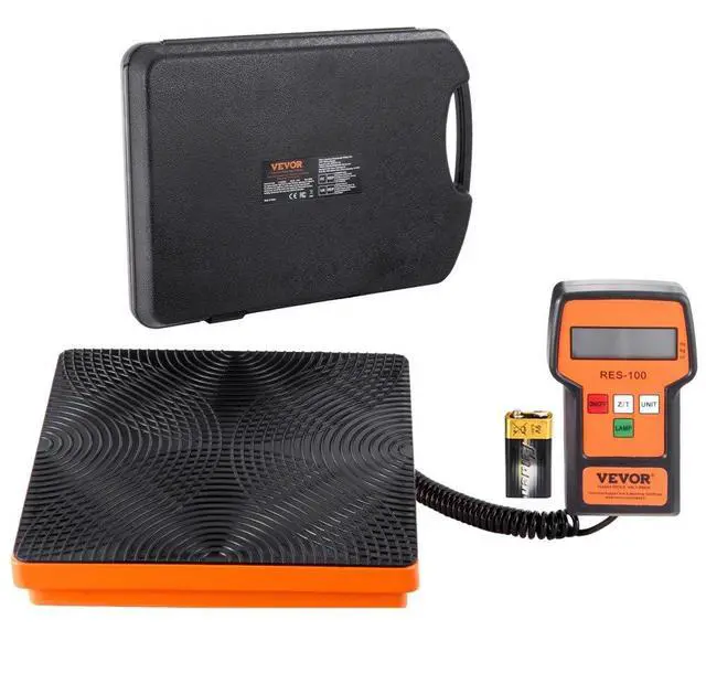 Main image of VEVOR Refrigerant Scale 220 LBS HAVC Charging Recovery Freon Scale, with Wired Remote Control, 5g High Precision Electronic Digital Recovery Weight Scale with Case and Dry Battery