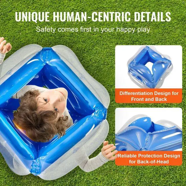 Alt view image 4 of 7 - VEVOR Inflatable Bumper Balls 2-Pack, 2FT/0.6M Body Sumo Zorb Balls for Kids, Durable PVC Human Hamster Bubble Balls for Child Outdoor Team Gaming Play, Bumper Bopper Toys for Playground, Yard, Park
