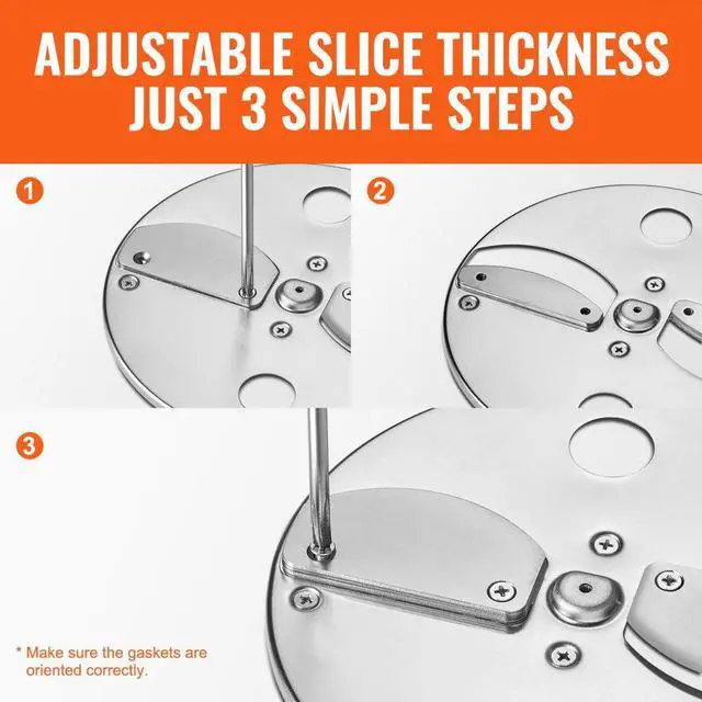 Alt view image 6 of 7 - VEVOR Electric Vegetable Slicer, 4 in 1 Multifunctional Food Cutter, 200W Vegetable Chopper for Slicing Shredding Dicing and Slitting, with Cut-Resistant Gloves, for Commercial and Home Use