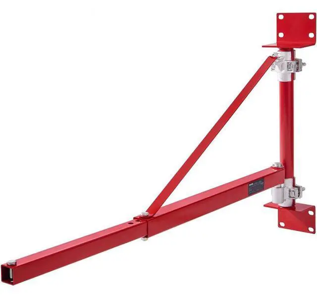Main image of VEVOR Electric Hoist Support Arm, 660 lbs Max Load Capacity, Electric Hoist Holder Swing Arm with Pole, Steel Hoist Frame, 180° Swivel Scaffold Hoist Lifting Arm, Winch Hoist Arm for Workshop, Garage