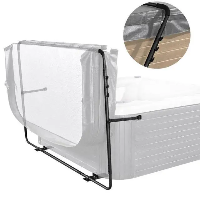Main image of VEVOR Hot Tub Cover Lift, Spa Cover Lift, Height 31.5" - 41.3" Width 53" - 92.5" Adjustable, Installed at the Bottom on One Side, Suitable for Various Sizes of Rectangular Bathtubs, Hot Tubs, Spa