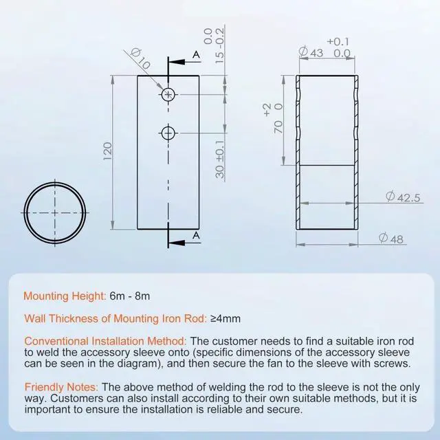 Alt view image 5 of 7 - VEVOR 500W Wind Turbine Generator, 12V Wind Turbine Kit, 5-Blade Wind Power Generator with MPPT Controller, Adjustable Windward Direction & 2.5m/s Start Wind Speed, Suitable for Home, Farm, RVs, Boats