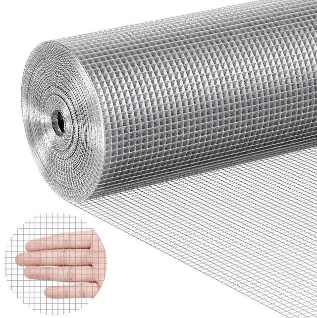 Main image of VEVOR Hardware Cloth, 1/4 inch 48in x 50 ft 23 Gauge, Hot Dipped Galvanized Wire Mesh Roll, Chicken Wire Fencing, Wire Mesh for Rabbit Cages, Garden, Small Rodents