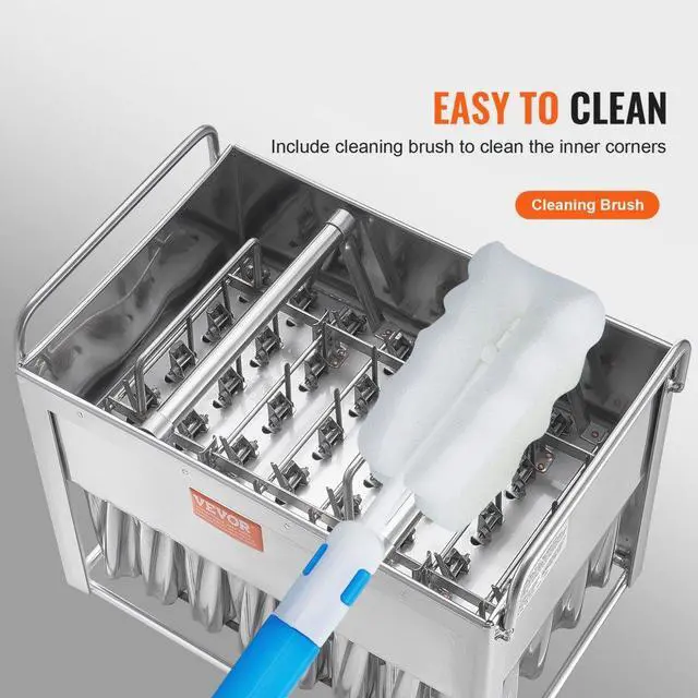 Alt view image 6 of 7 - VEVOR  Commercial Popsicle Molds 40PCS Cylindrical Ice Pop Molds Stainless Steel