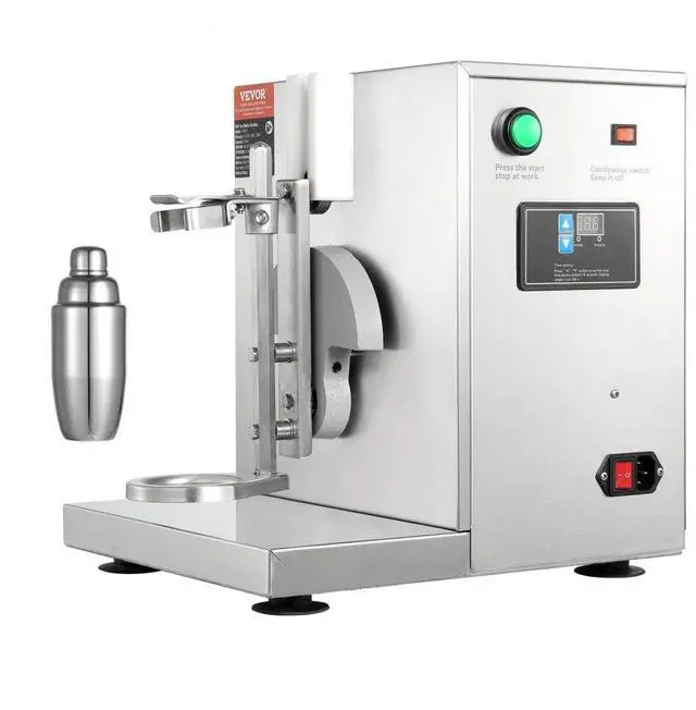 Main image of VEVOR  Milkshake Maker Machine, 120W Commercial Milk Tea Shaker Machine, Single Head Milk Shake Mixer Machine, 0-180s Adjustable Milkshake Blender, with 750 ml Stainless Steel Cup, for Milk Tea Store