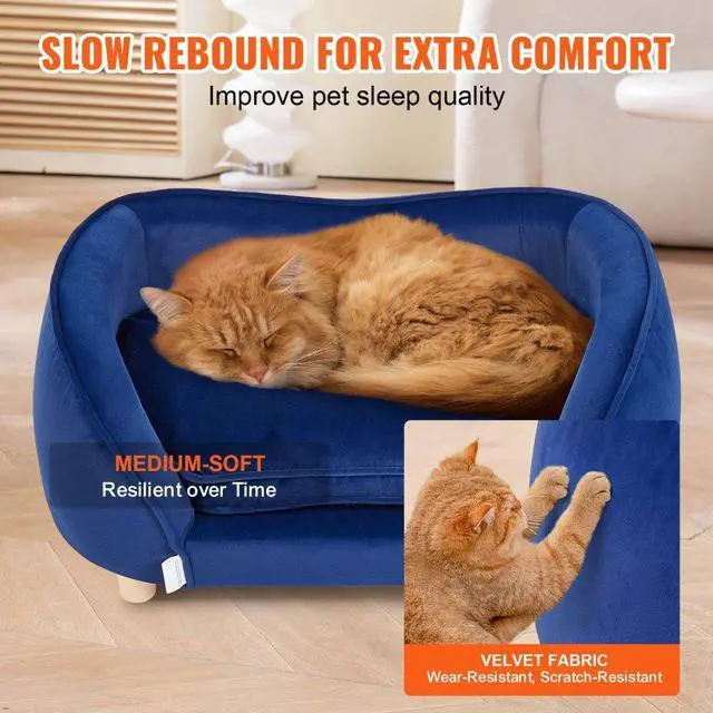 Alt view image 4 of 7 - VEVOR Pet Sofa Dog Couch for Medium-Sized Dogs and Cats Dog Sofa Bed 81 lbs
