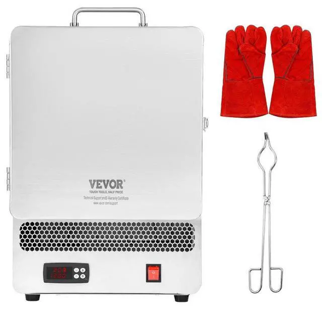 Main image of VEVOR  Electric Kiln, 1500W Electric Melting Furnace, Max Temperature 2192/1200, Stainless Steel Electric Furnace for Wax Casting, Metal Clay DIY, Metal Tempering , Glazing on Pottery