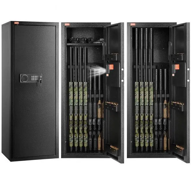 Main image of VEVOR  6-8 Rifles Gun Safe, Rifle Safe with Lock & Digital Keypad, Quick Access Tall Gun Storage Cabinet with Removable Shelf, Rifle Cabinet for Home Rifle and Shotguns
