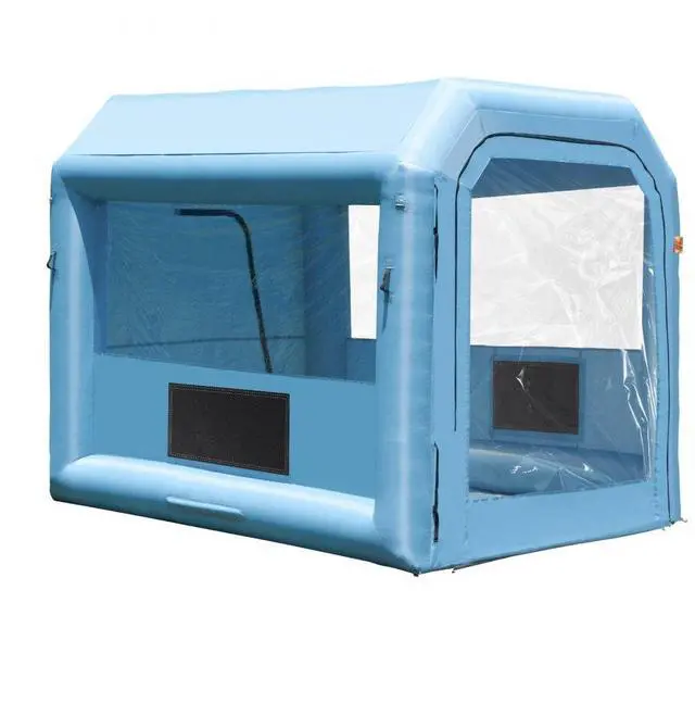 Main image of VEVOR Inflatable Paint Booth, 9.8 x 8.2 x 8.2 ft Inflatable Spray Booth, with 550W Powerful Blower and Air Filter System, Portable Car Paint Booth for Motorcycle, Bicycle, Small Furniture Painting