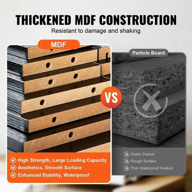 Alt view image 3 of 7 - VEVOR Wall-Mounted Salon Workstation, Equipped with 3 Holders for Hair Dryers, Secure Drawer with Lock, Ideal for SPA, Hairdressing Salons, Home & Bathroom Use, in Sleek Black