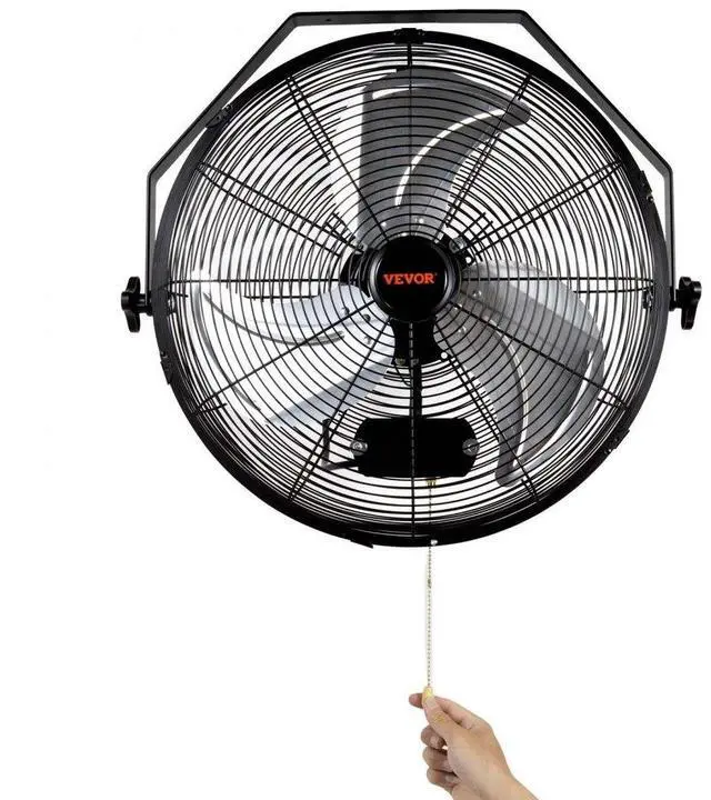 Main image of VEVOR  Wall Mount Fan, 2 PCS 18 inch Waterproof, 3-speed High Velocity Max. 4000 CFM Industrial Wall Fan for Indoor, Commercial, Residential, Warehouse, Greenhouse, Workshop, Basement, Garage,Black