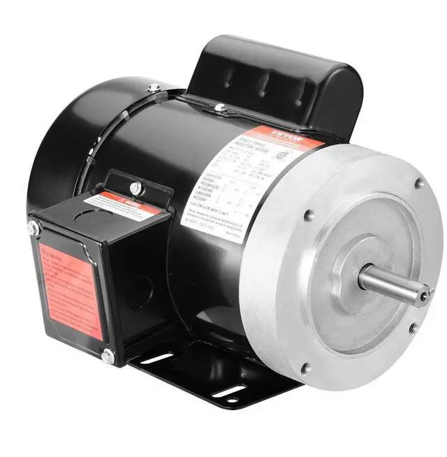 Main image of VEVOR 1HP Electric Motor 3450 rpm, AC 115V/230V, 56C Frame, Air Compressor Motor Single Phase, 5/8" Keyed Shaft, CW/CCW Rotation for Agricultural Machinery and General Equipment