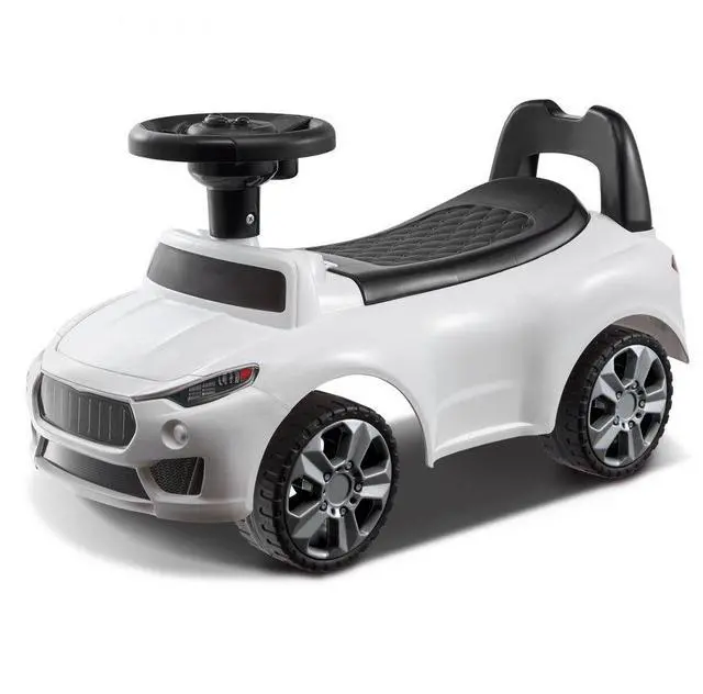 Main image of VEVOR Ride On Push Car for Toddlers, Ages 1-3, Ride Racer, Sit to Stand Toddler Ride On Toy, Classic Kids Ride On Car with Music Steering Wheel & Under Seat Storage, Ride On Toy for Boys Girls, White