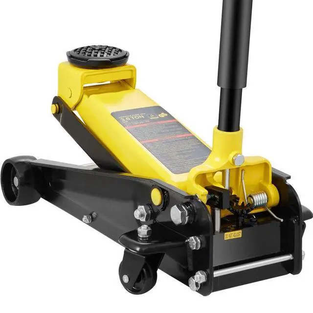 Main image of VEVOR Low Profile Floor Jack 3 Ton Heavy Steel Single Piston Hydraulic Pump