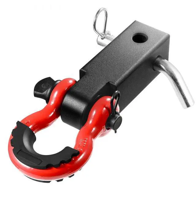 Main image of VEVOR 2" Trailer Shackle Hitch Receiver D-Ring Recovery for Truck Jeep 52900 lbs