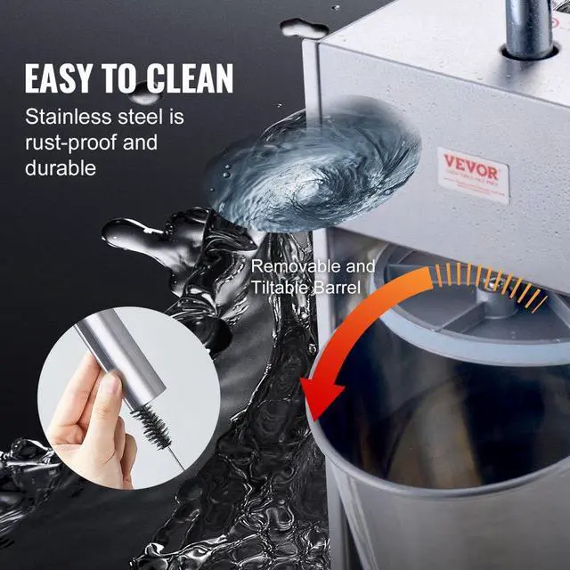 Alt view image 6 of 7 - VEVOR Manual Sausage Stuffer 10 L Vertical Sausage Machine 304 Stainless Steel