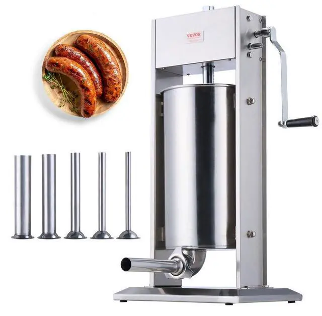 Main image of VEVOR Manual Sausage Stuffer 15 L Vertical Sausage Machine 304 Stainless Steel