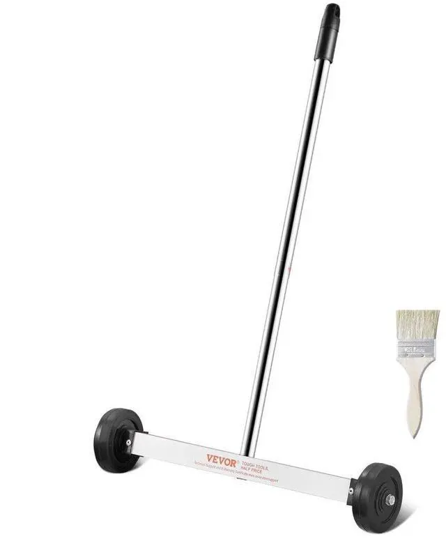 Main image of VEVOR Magnetic Sweeper with Wheels 15inch Mini 8 lbs Capacity Adjustable Handle