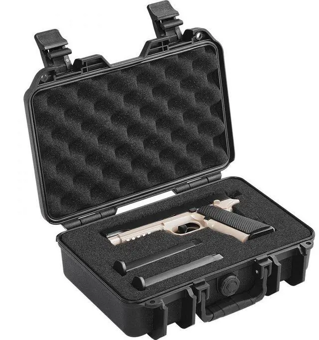 Main image of VEVOR Hard Pistol Cases with Pre-cut PU Foam Lockable Pistol Case for 1 Pistol