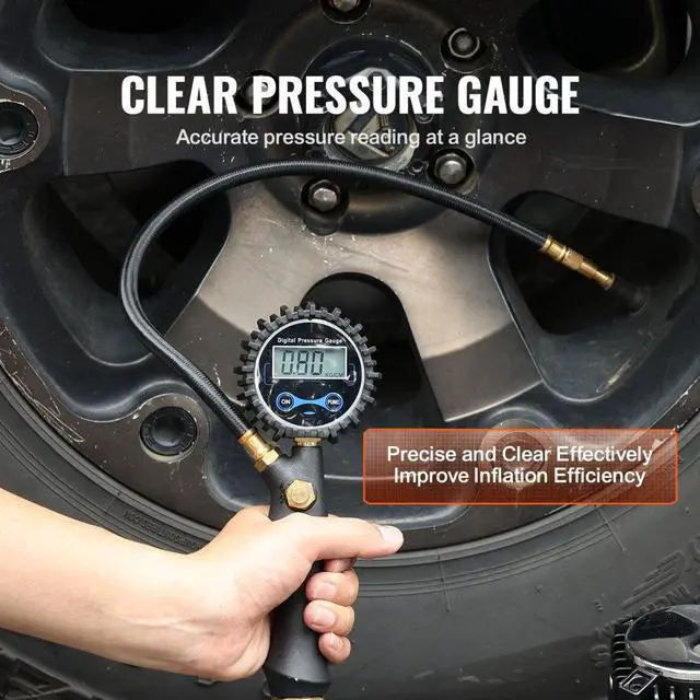 Alt view image 3 of 7 - VEVOR 12V Heavy Duty Portable Air Compressor Car Tire Inflator 7.06CFM 150PSI