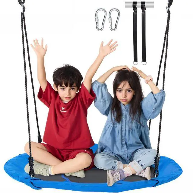 Main image of VEVOR Tree Swing 40 In Saucer Swing 750lbs Weight Capacity 900D Oxford Blue