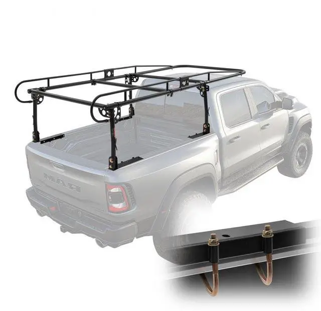 Main image of VEVOR  Truck Rack Pick up Ladder Rack 1000lbs Capacity 43.3"-63" Width for Lumber