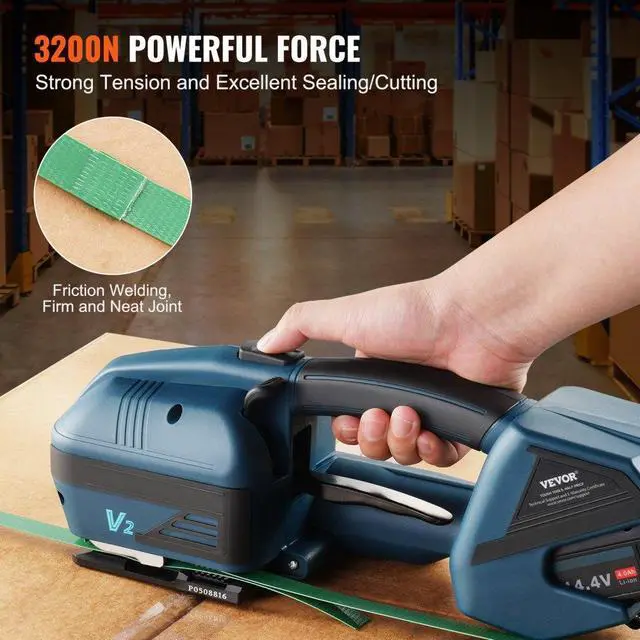 Alt view image 4 of 7 - VEVOR Automatic Electric Strapping Machine Tool for PP/PET 0.35"-0.63" Straps