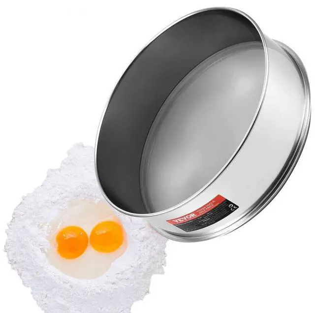Main image of VEVOR Flour Sieve Fine Mesh Stainless Steel 150 Mesh Flour Sifter for Baking
