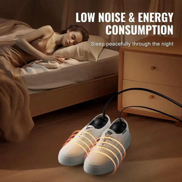 Alt view image 5 of 7 - VEVOR Boot Dryer Shoe Dryer, Portable Footwear Dryers Machine with Auto Temperature Control for Rainy Seasons Winter Travel, Extendable Boot Warmer Fireproof Drying for Shoes, Gloves, Socks