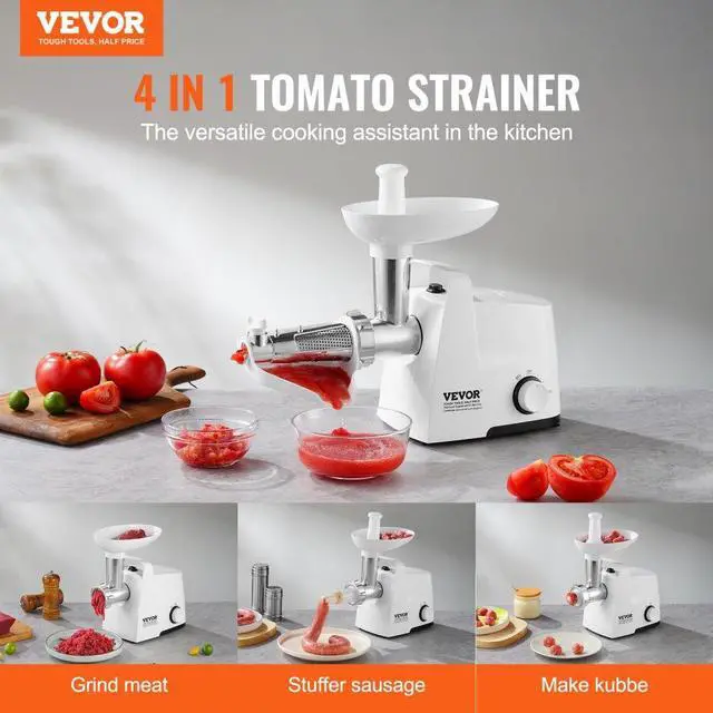 Alt view image 2 of 7 - VEVOR 4 LBS/Min Electric Tomato Strainer 300W Tomato Sauce Maker Machine Home