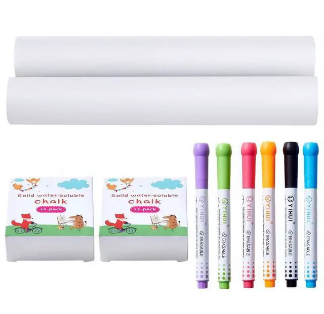 Main image of VEVOR Easel Accessory Set Chalk & Markers & Paper Rolls 32PCS for Tabletop Easel