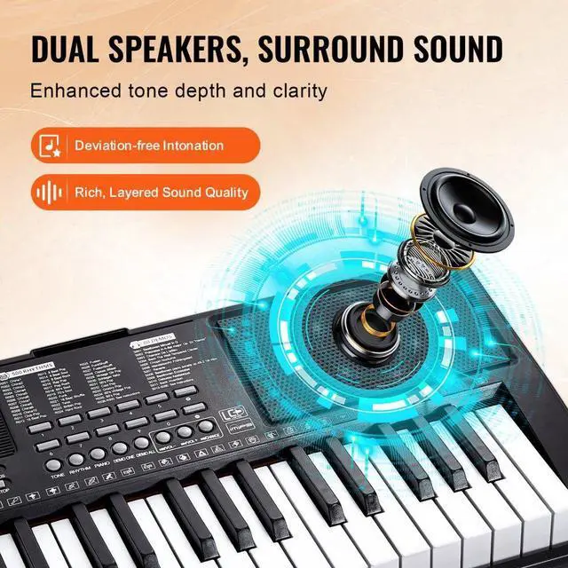 Alt view image 5 of 7 - VEVOR 88 Key Digital Piano Keyboard Semi Weighted Full Size Electric Portable