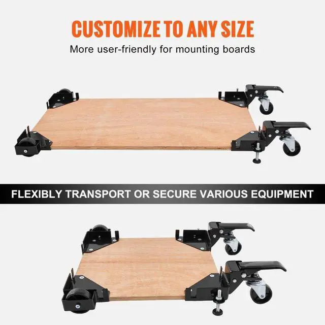 Alt view image 4 of 7 - VEVOR Mobile Base Heavy Duty Universal Stand 400 lbs Capacity For Tools Machines