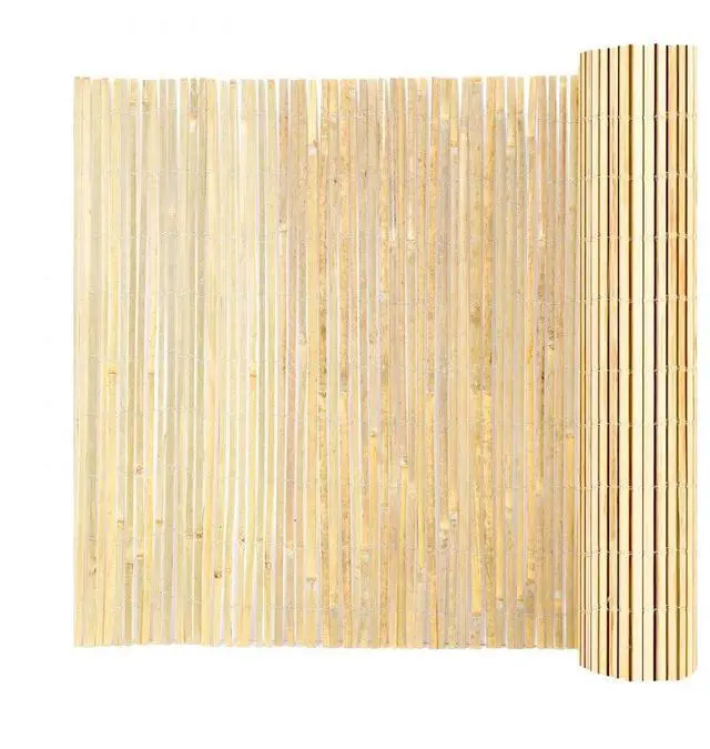 Main image of VEVOR Natural Bamboo Slat Screening Privacy Bamboo Slat Fence 6 ft H x 13 ft L