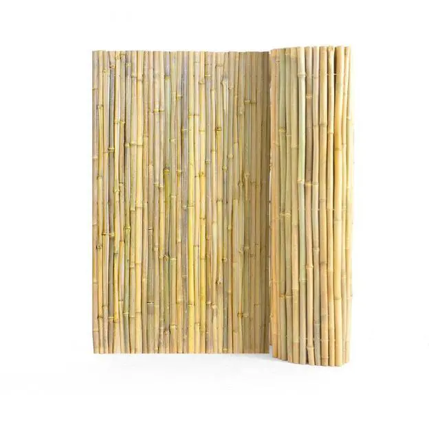 Main image of VEVOR Natural Rolled Bamboo Fence Bamboo Panel 4 ft H x 6 ft L x 0.75 in D.