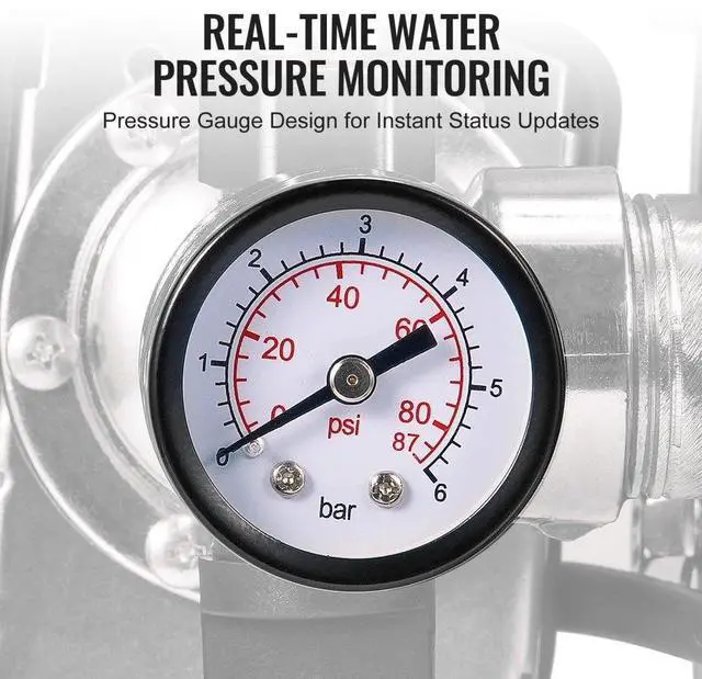 Alt view image 4 of 7 - VEVOR 1HP Shallow Well Pump with Pressure Tank 1000GPH Irrigation Booster Pump