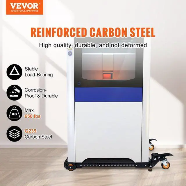 Alt view image 2 of 7 - VEVOR Mobile Base Heavy Duty Universal Stand 650 lbs Capacity For Tools Machines