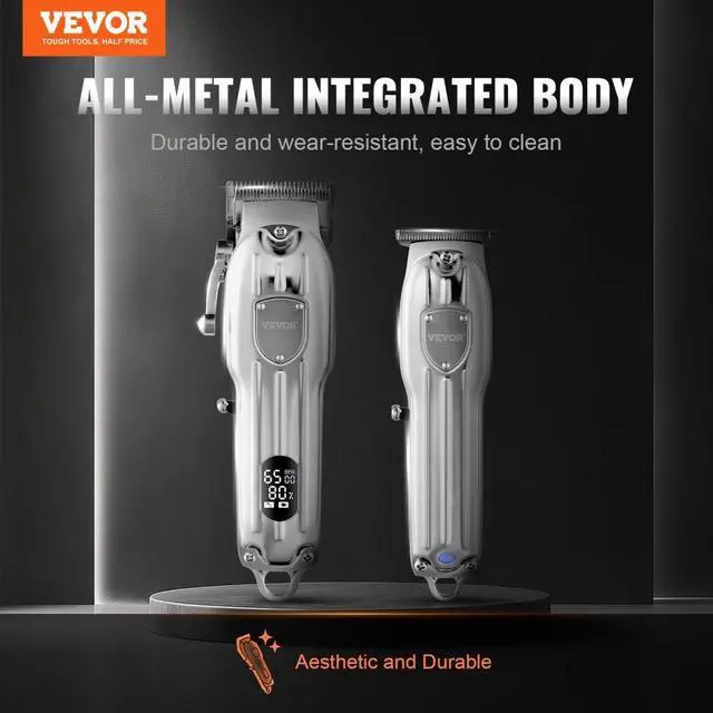 Alt view image 2 of 7 - VEVOR Professional Hair Clipper for Men Cordless Barber Clipper and Trimmers Set
