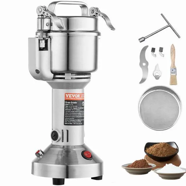 Main image of VEVOR 750g Commercial Spice Grinder Electric Grain Mill Grinder High Speed